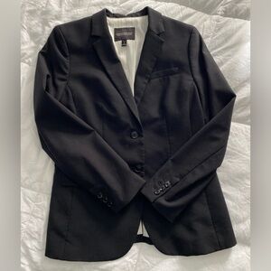 Banana Republic- blazer long and lean style  black blazer women’s size 6P petite